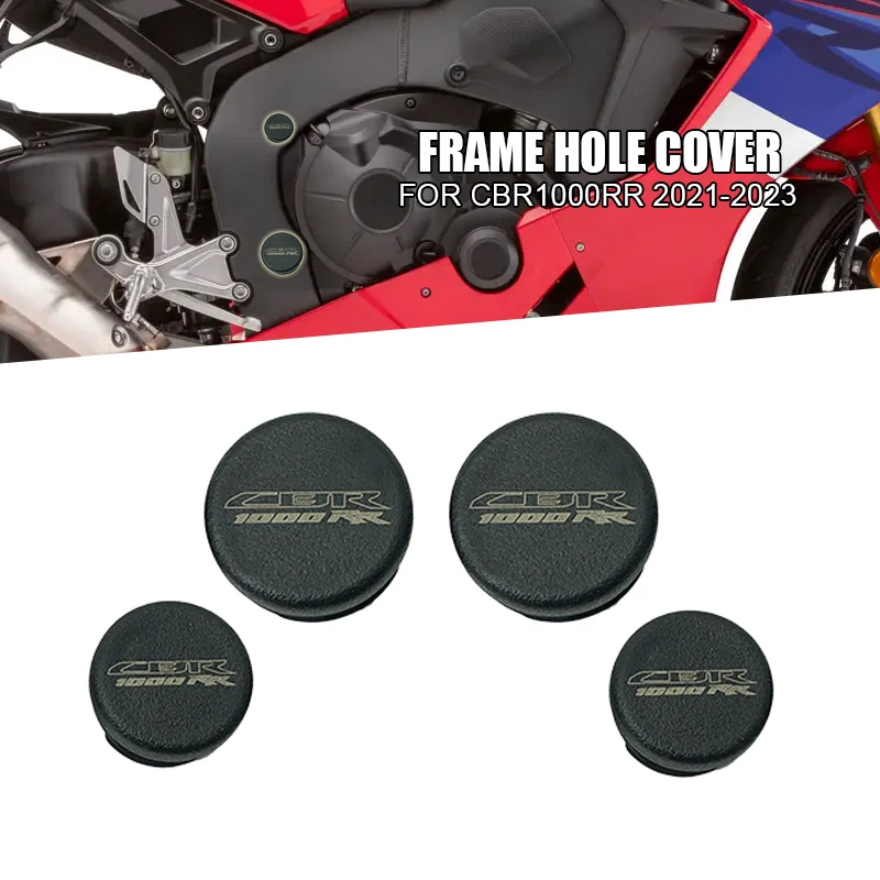 

4 шт., крышки с отверстиями для рамы Honda CBR1000RR CBR1000 CBR1000 RR CBR 1000 2021-2023, заглушки для шасси мотоцикла