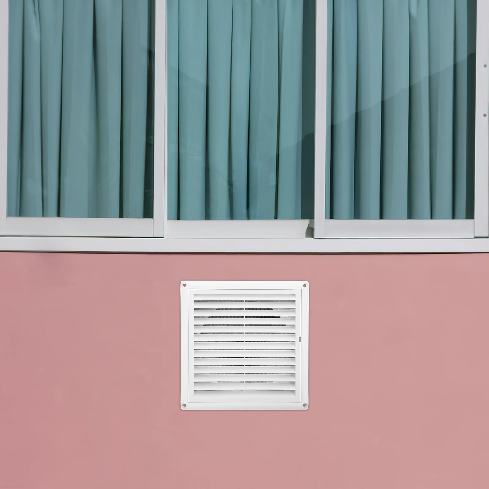 Salida de aire acondicionado, rejilla de ventilación de acero inoxidable, rejilla de ventilación, secador para cubierta blanca, capó de retorno de