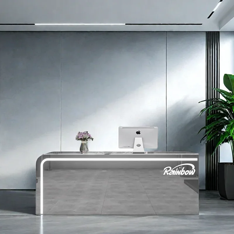 

Restaurant Furniture Front Desk Reception Counter Clothes Beauty Institute Advanced Salon Luxury Empfangstheke Service Table