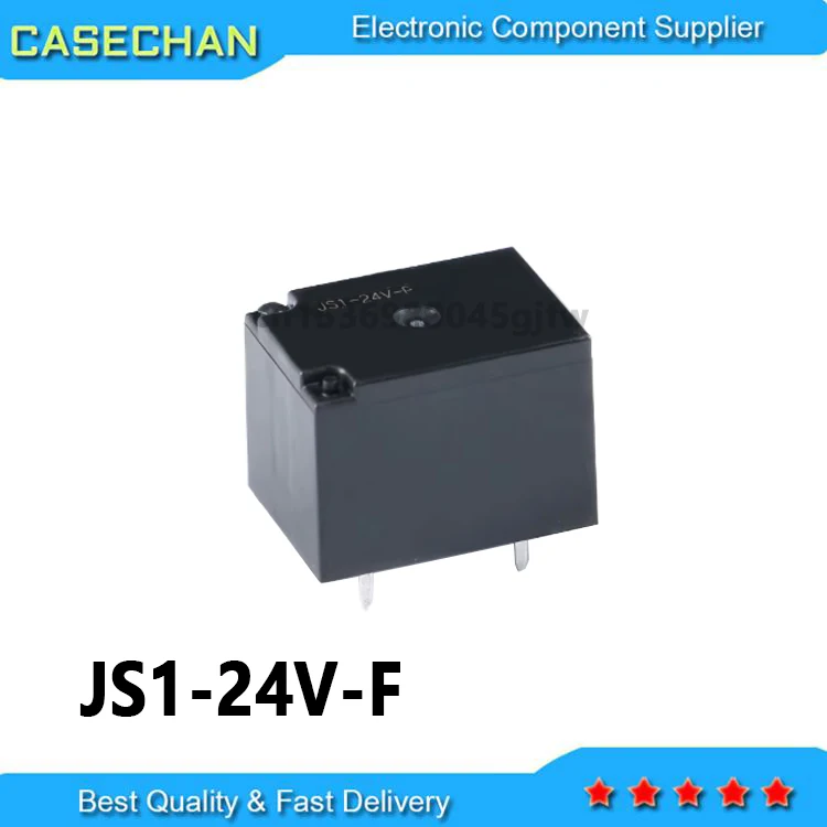 10PCS/LOTS New and Original JS1-5V JS1-12V-F  JS1-24V-F 5PINS 10A T73 RELAY DC24V  DC12V DC5V 