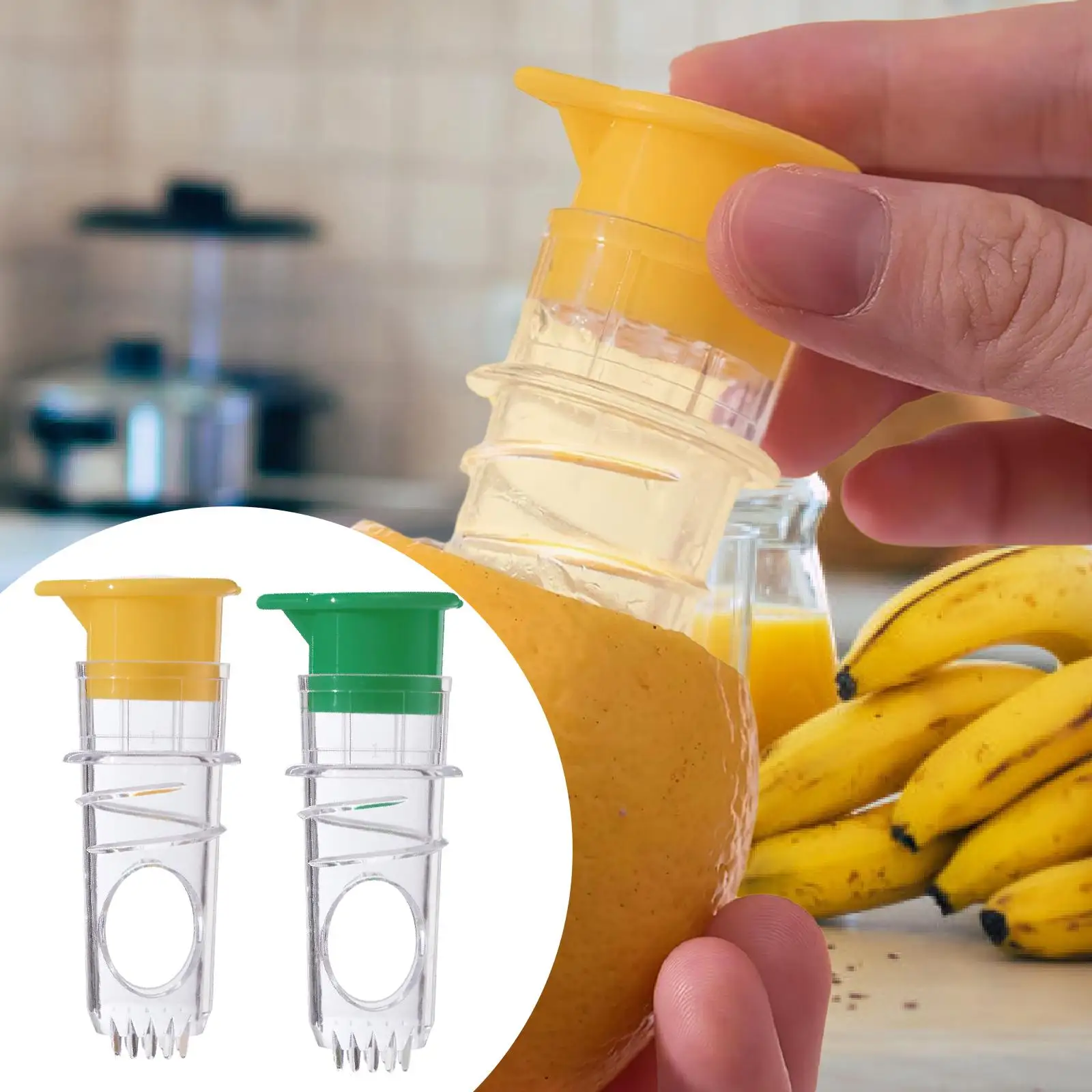 2 Stück Zitronenpresse, Entsafter mit Filter, Obst, manuelle Limettenpresse