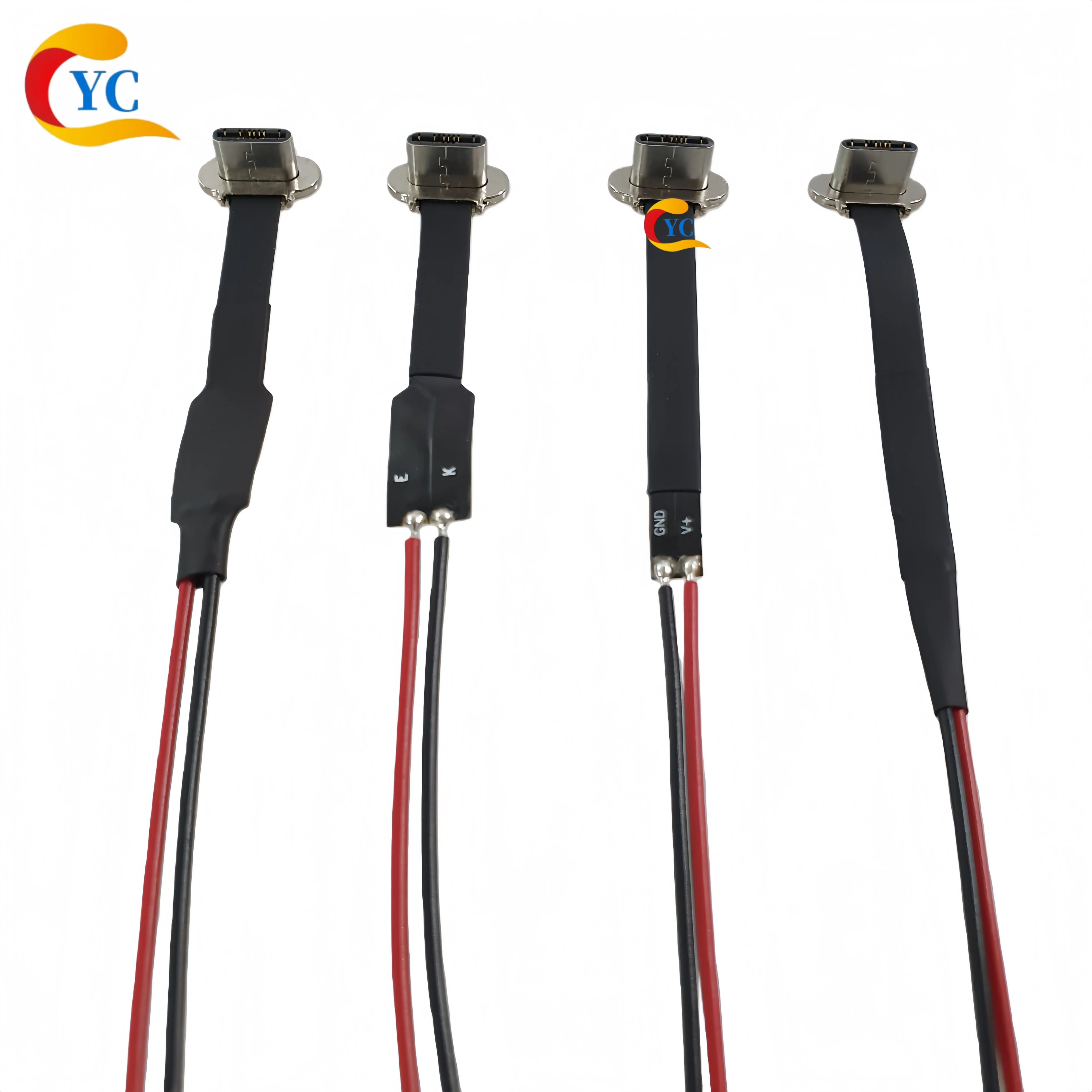 Koreański złącze USB typu C z klipsem, bezprzewodowe, męskie, 2-pinowe, z rezystorem R1, szybkie ładowanie, elastyczny płaski kabel, magnetyczny panel tylny, złącze końcowe, kabel do ładowania i transmisji danych, FPC