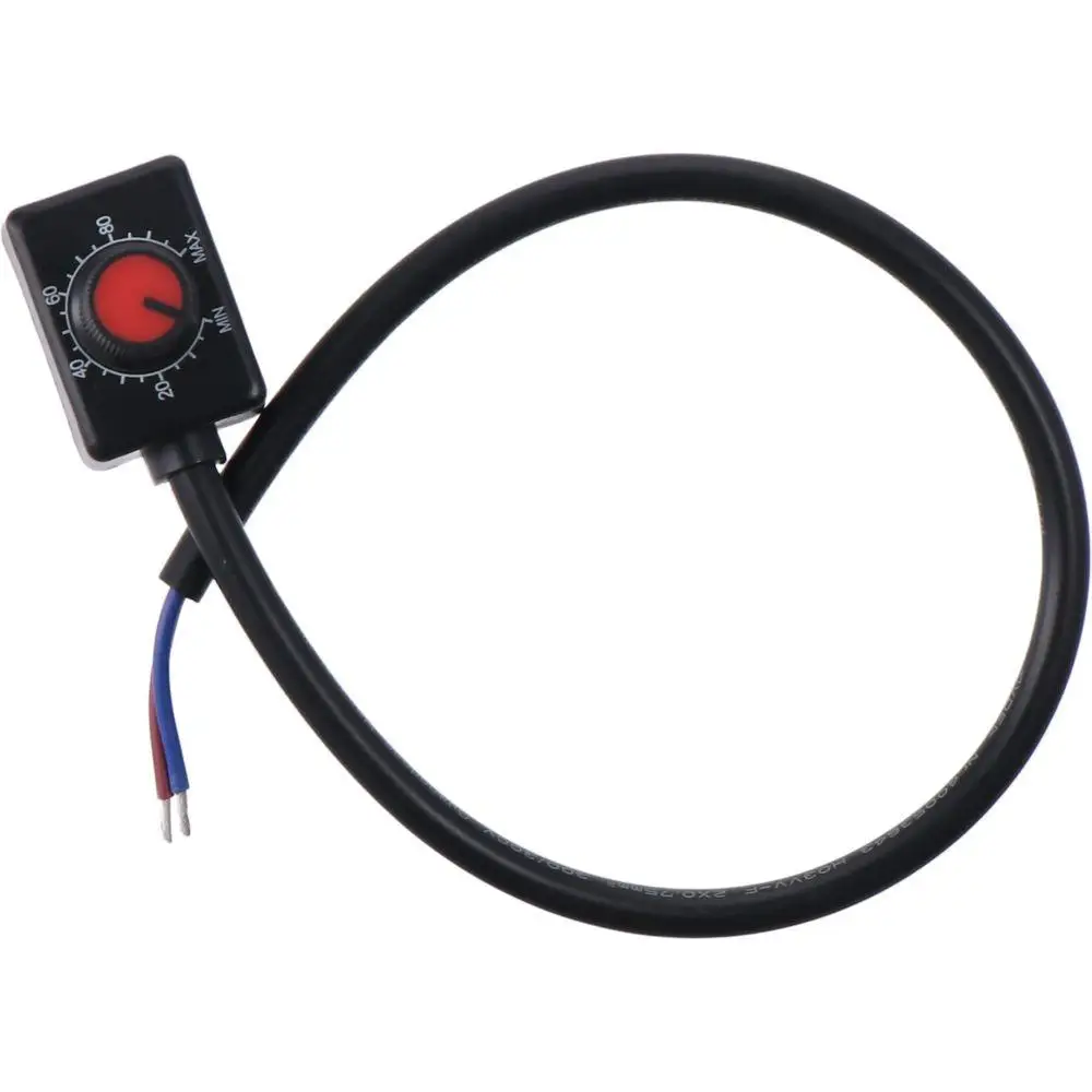 

Portable Plastic DC 0/1-10V Knob LED Dimmer Black Copper Anti-interference Strobe Dimmer Red PWM Dimmer with Switch Electrician