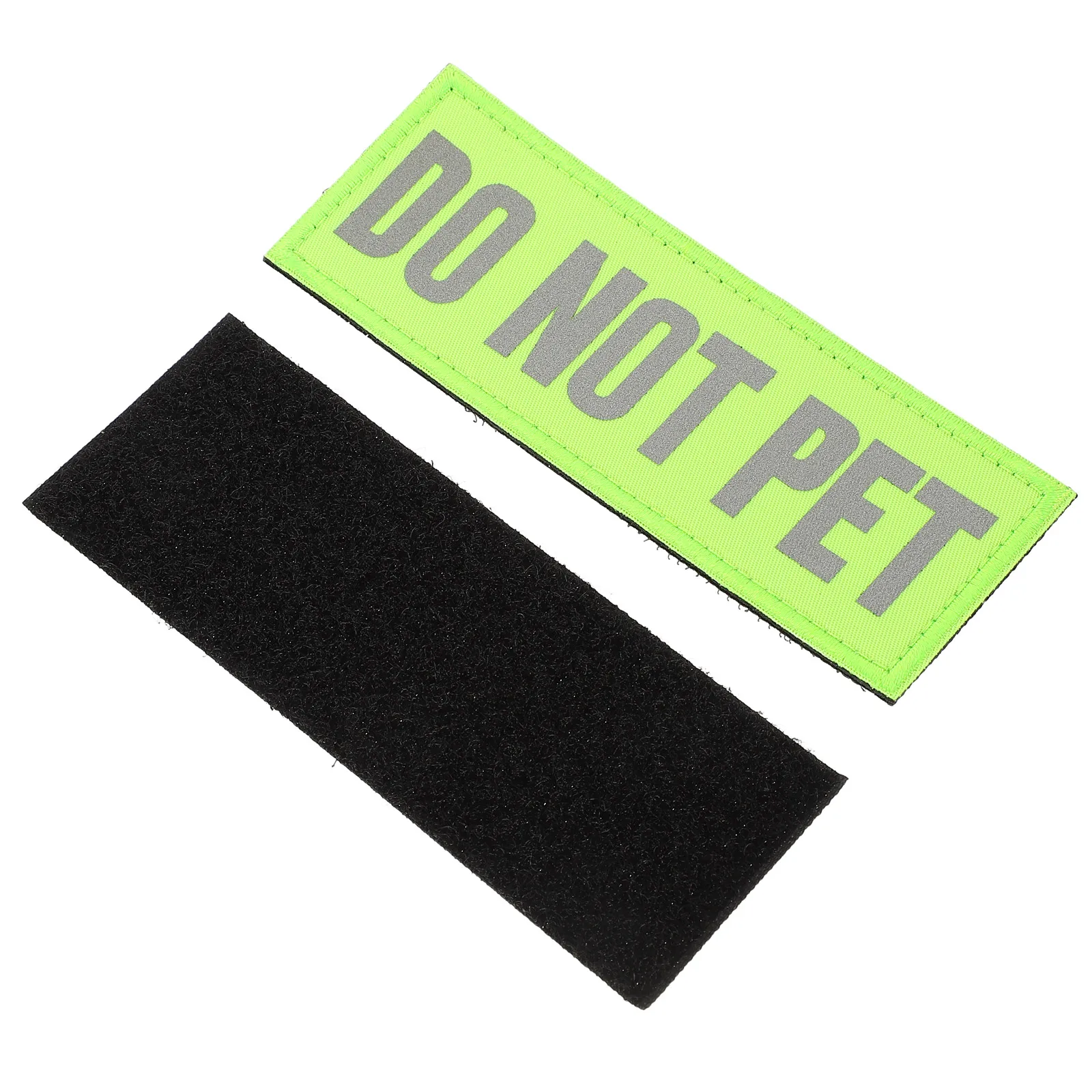 

2pcs Reflective Service Dog Patches for Backpacks Nylon Vest Stickers Do Not Pet Patch Dog Harness Safety Visible Dark