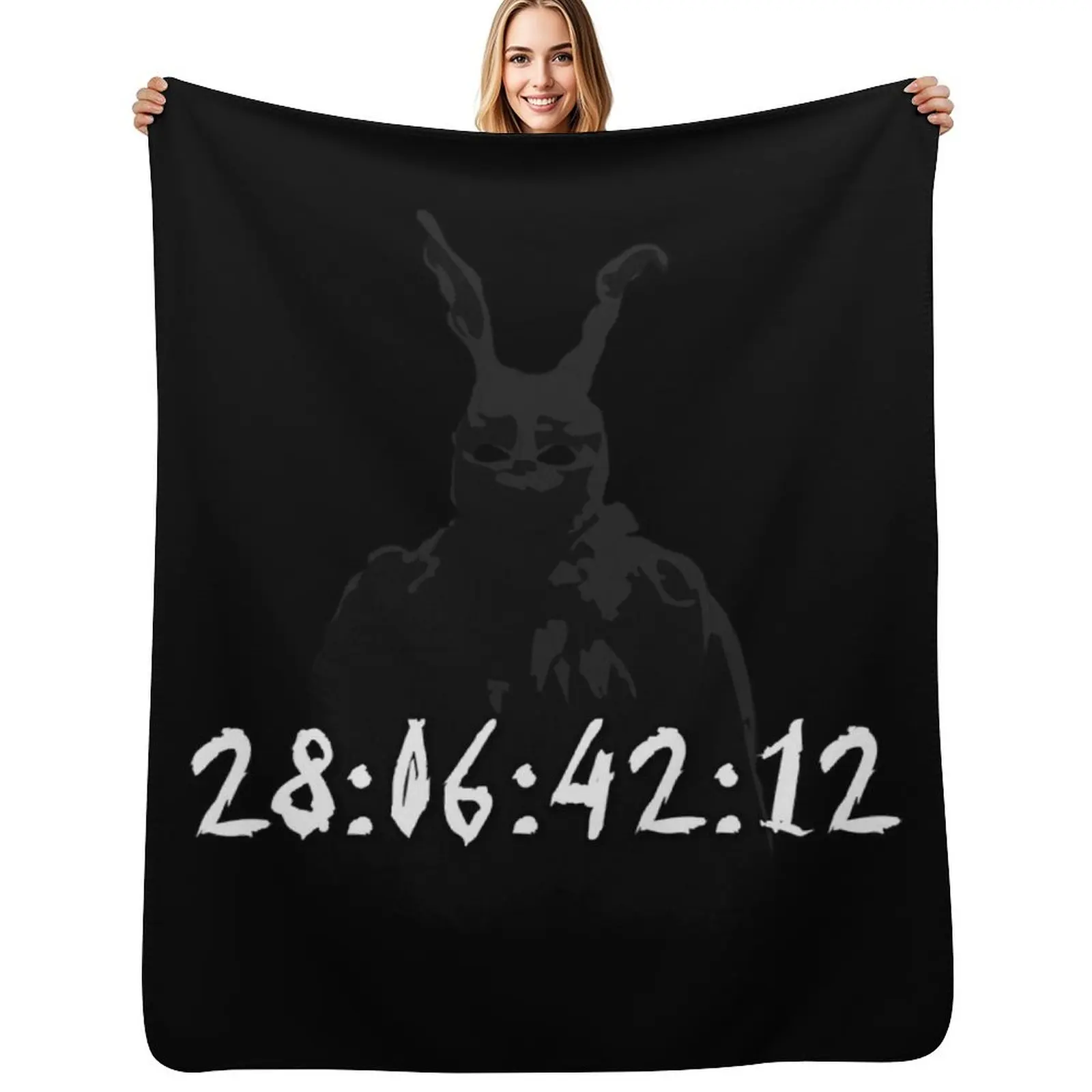 Mens Funny Countdown Donnie Darko Cool Graphic Gift Throw Blanket Thin Soft Blanket for Summer Night Sleeping