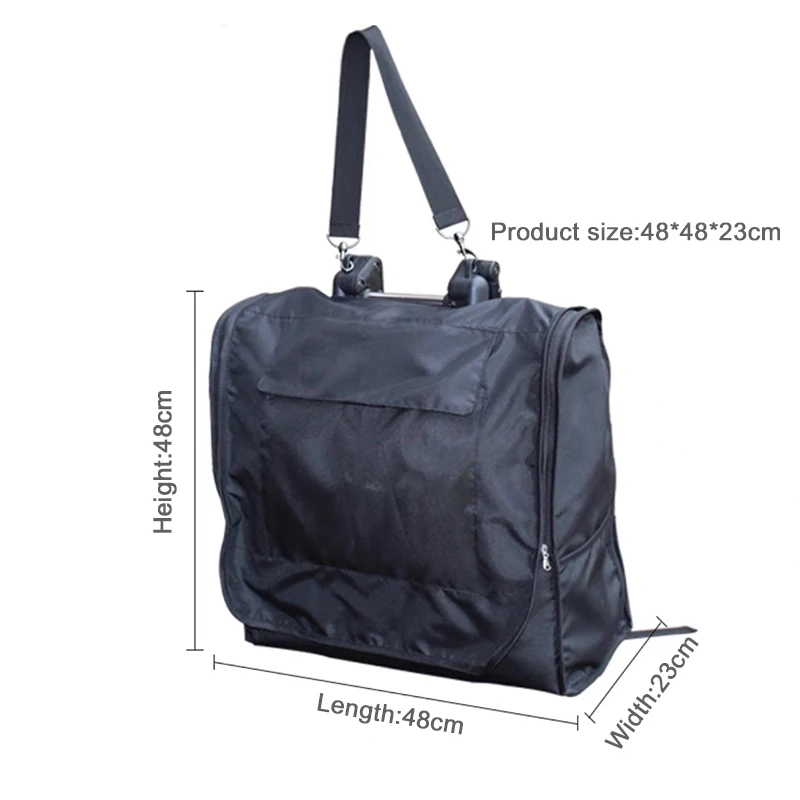 Sac à dos de voyage imperméable pour poussette, sac de rangement épais, sac d'avion noir, convient aux accessoires de poussette Yoyo, Yoyo2, Yoyo3, Yoya