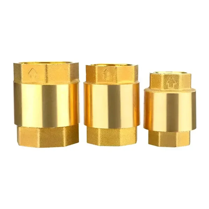 DN15/DN20/DN25 NPT Brass Thread Check Valve One Way Non-Return Check Valve 200WOG Male for Water Gas Oil Control Devices Valve