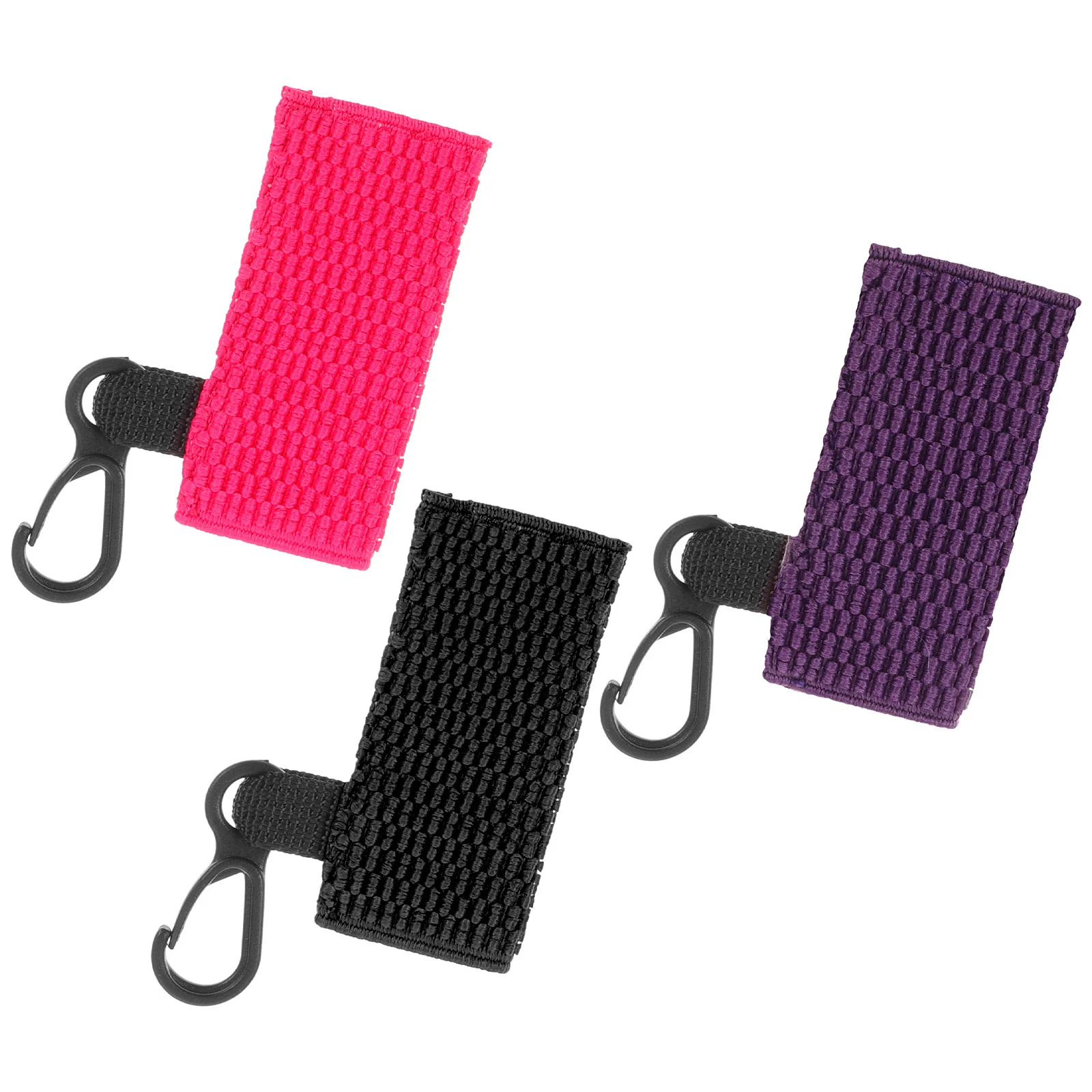 LLavero protector de lápiz labial, soporte de bálsamo labial ligero y duradero, Clip en llavero, funda de transporte para bolsa de mochila, 3 uds.