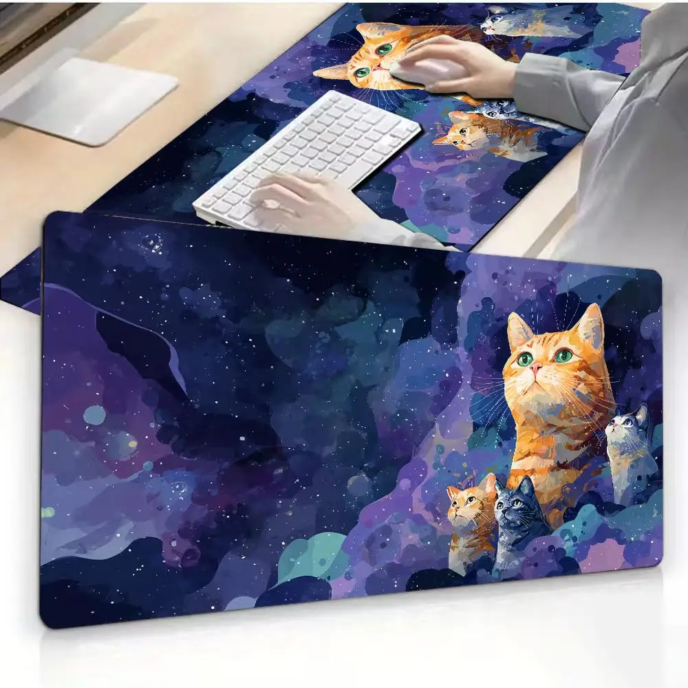 

Cloud Cat Mouse Pad Mousepad Large Abstract Mouse Pad Gaming Deskmat With Lockedge Office Non-slip Carpet