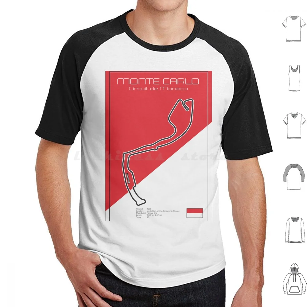 Monte Carlo Racetrack T Shirt Men Women Kids 6xl Racing Speed Driver Racetrack Monza Daytona Winner Motor Racing Car Le Mans
