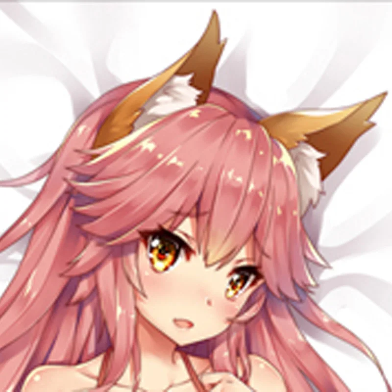Dakimakura Anime Tamamo no Mae Pillow Case Double-sided Print Of Life-size Body Pillowcase Gifts Cushion Cover