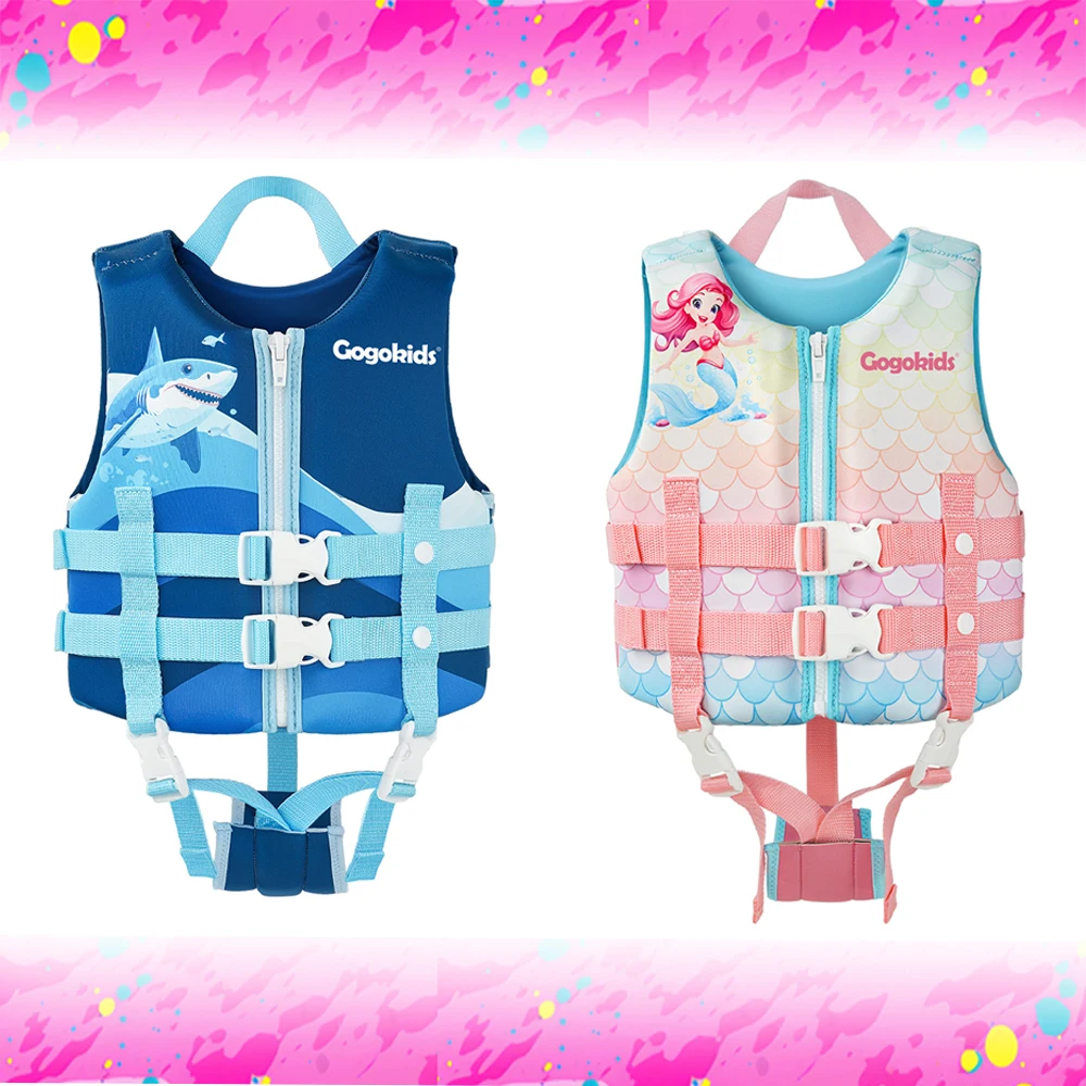 New Style Swimming Jacket for Boys and Girls Floating Vest with Double Adjustable Straps Strong Flotation Swimming