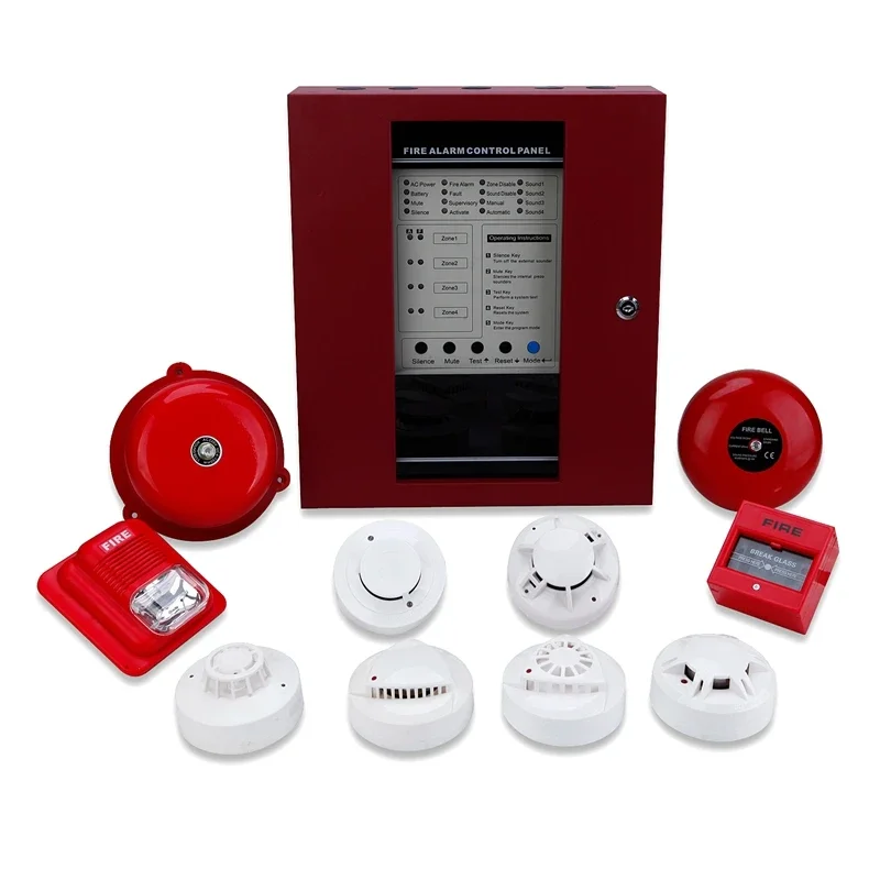 Factory price 220V AC advanced 4/8/16 zones fire alarm control panel conventional fire alarm system