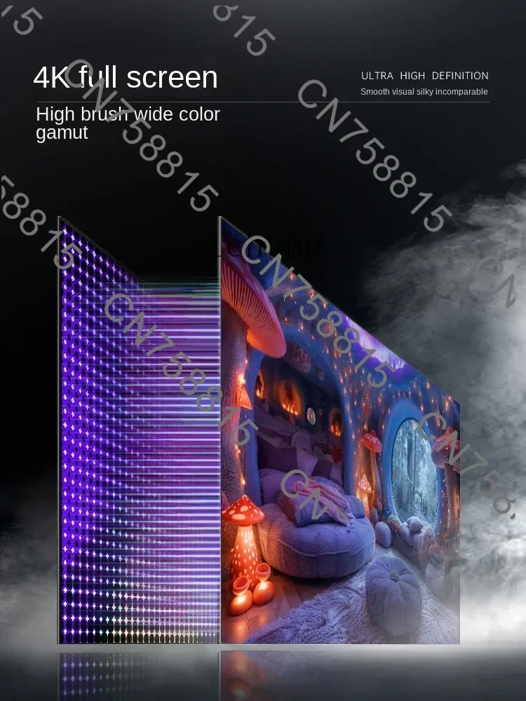 120 frames network Wi-Fi 75，Frameless full screen, 100 inch TV，ultra far field voice 85 high definition 4K LCD screen