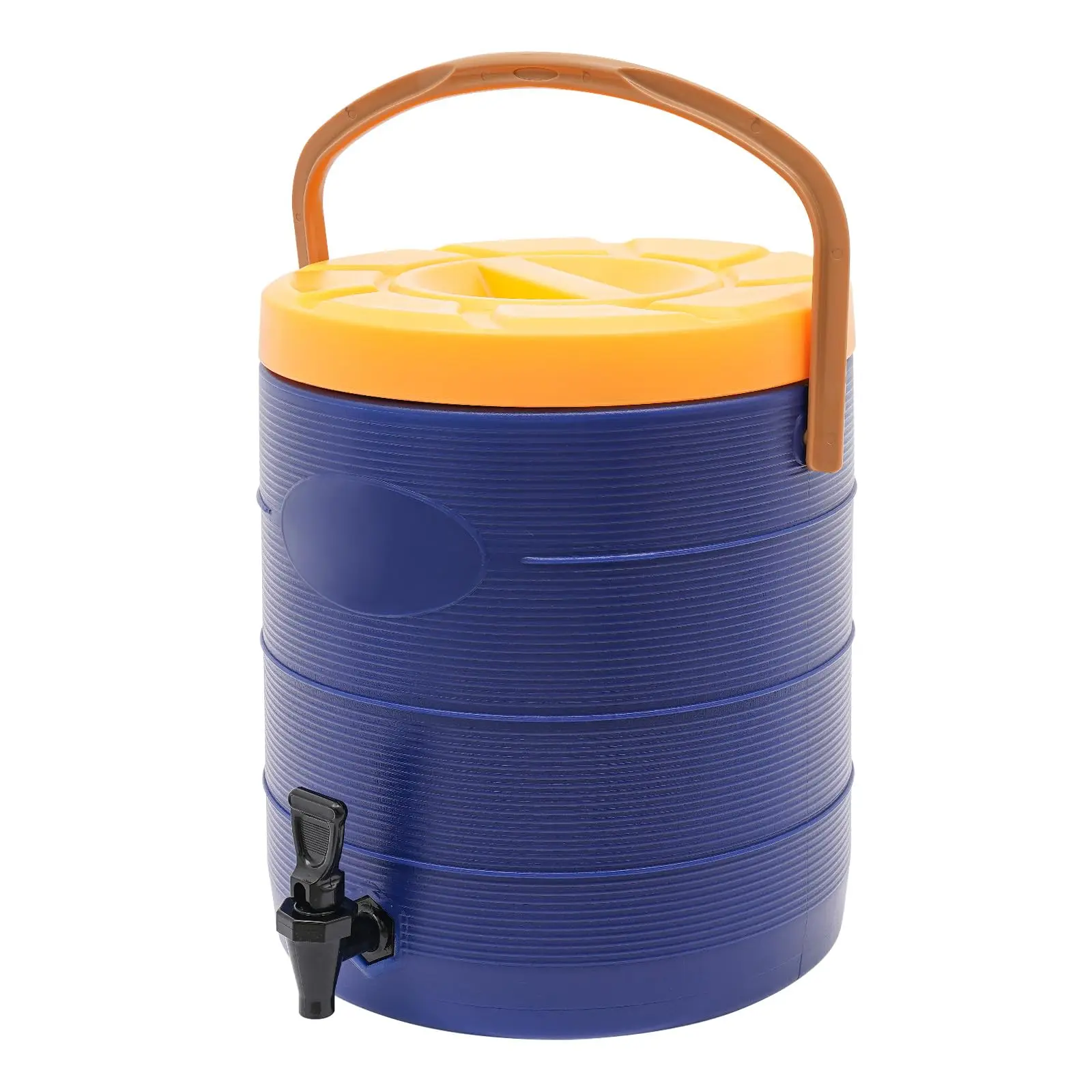 

Изолированный диспенсер для напитков 6,6 галлонов, диспенсер для льда и горячих напитков с внутренней частью и носиком из нержавеющей стали, двойного назначения на открытом воздухе и в помещении