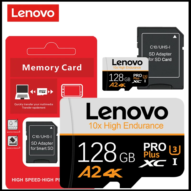 Lenovo U3 V30 Micro SD Card Class 10 High Speed SD/TF Card 512GB 256GB 128GB Memory Card For GoPro DJI Smartphone - view 4