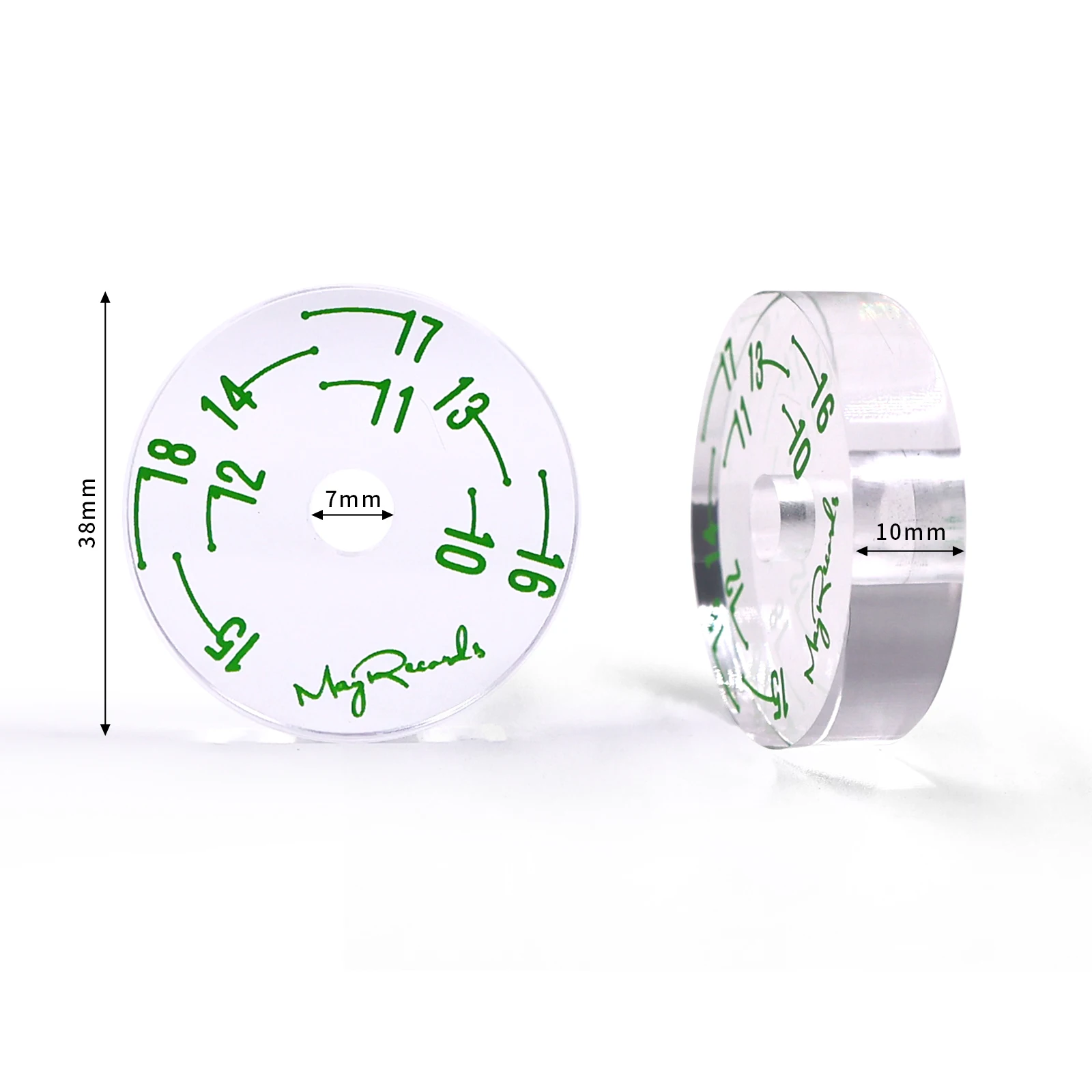 محول القرص الدوار لسجل EP ، مركز القرص الدوار ، 45 دورة في الدقيقة ، أكريليك شفاف ، قابل للتعديل ، عرض ساخن ، 7in