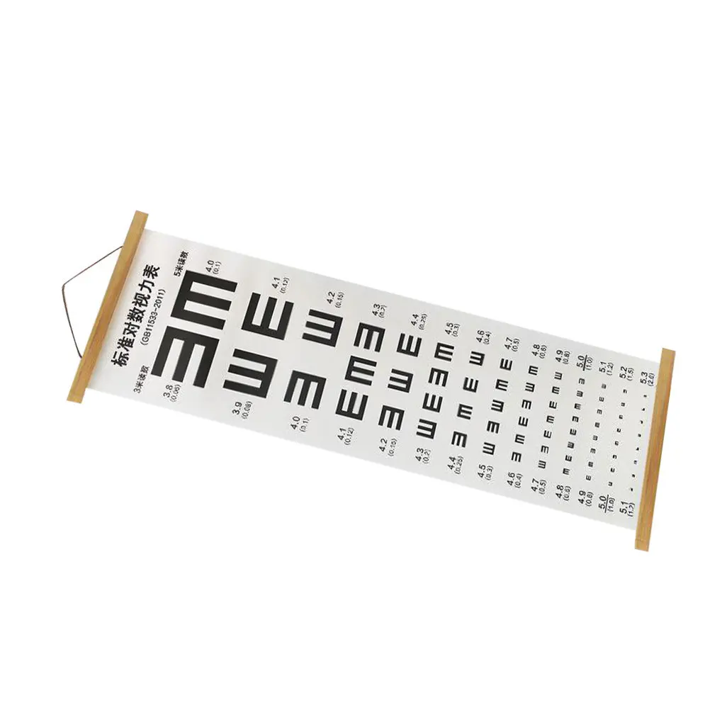 Waterproof Visual Examination Chart Strong Material Precise Testing Results Simple Operation Ideal for Home School Clinic Use
