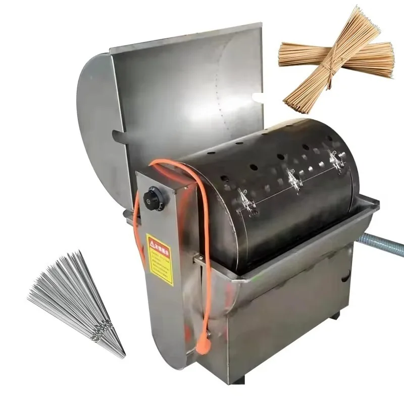 Barbecue skewer cleaning machine - Fully automatic meat skewer cleaning equipment