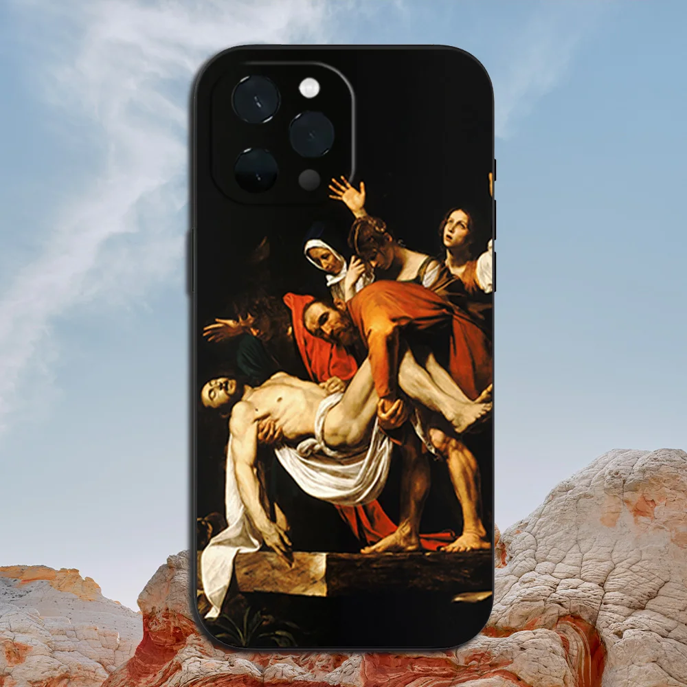 Caravaggio Greek Mythology Realism Phone Case for iPhone 11 12 13 14 15 16 Max Pro Plus Soft Shell