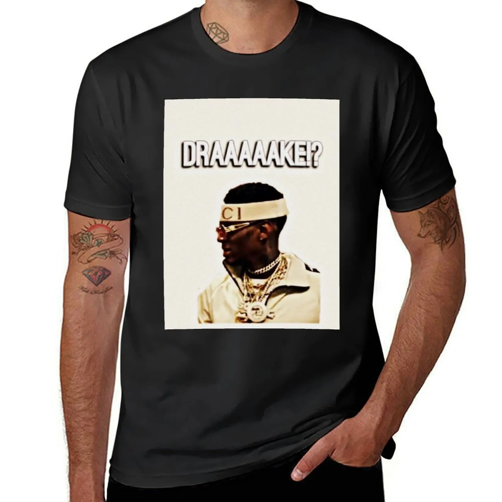 

Souljaboy draaake T-Shirt kawaii clothes boys whites customizeds anime clothes men workout shirt