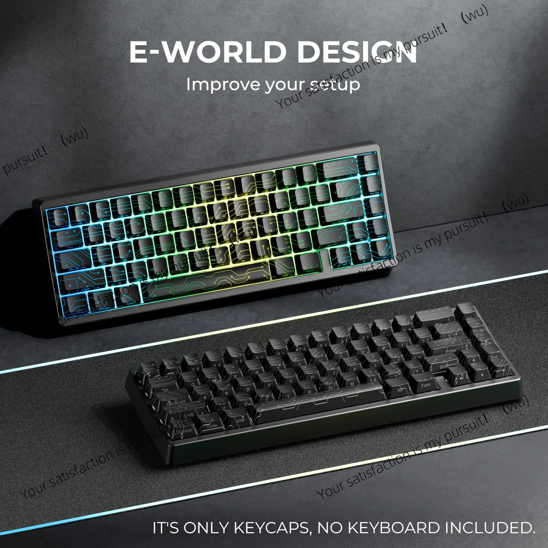 Electronic Vision 2.0 pattern light transmission circuit texture OE height is suitable for magnetic axis mechanical keyboards