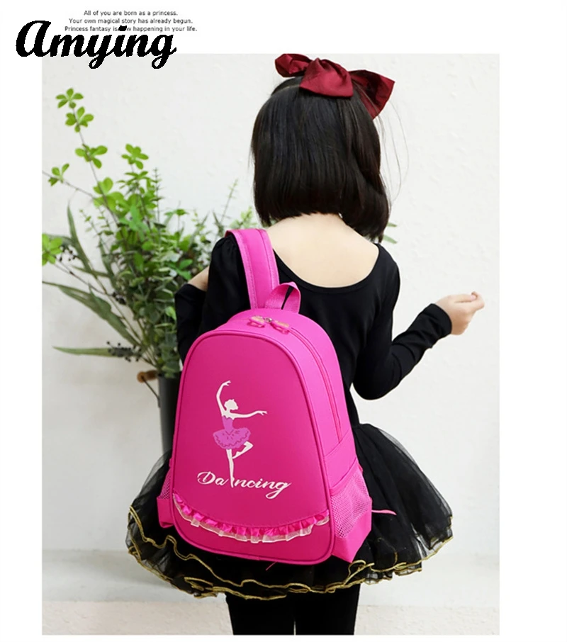 New Children Schoolbag Girls Dance Gym Backpack Ballet Dance Shoulder Bag Kid Latin Dance Yoga Tap Dance Jazz Storage Travel Bag