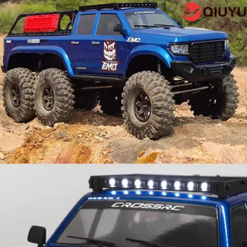 Crossrc 1/10 6x6 Rc At6 Rc Off-road Vehicles Electric Cars 6wd Remote Control Car Toy With Light System Th21779-smt6 Rtr