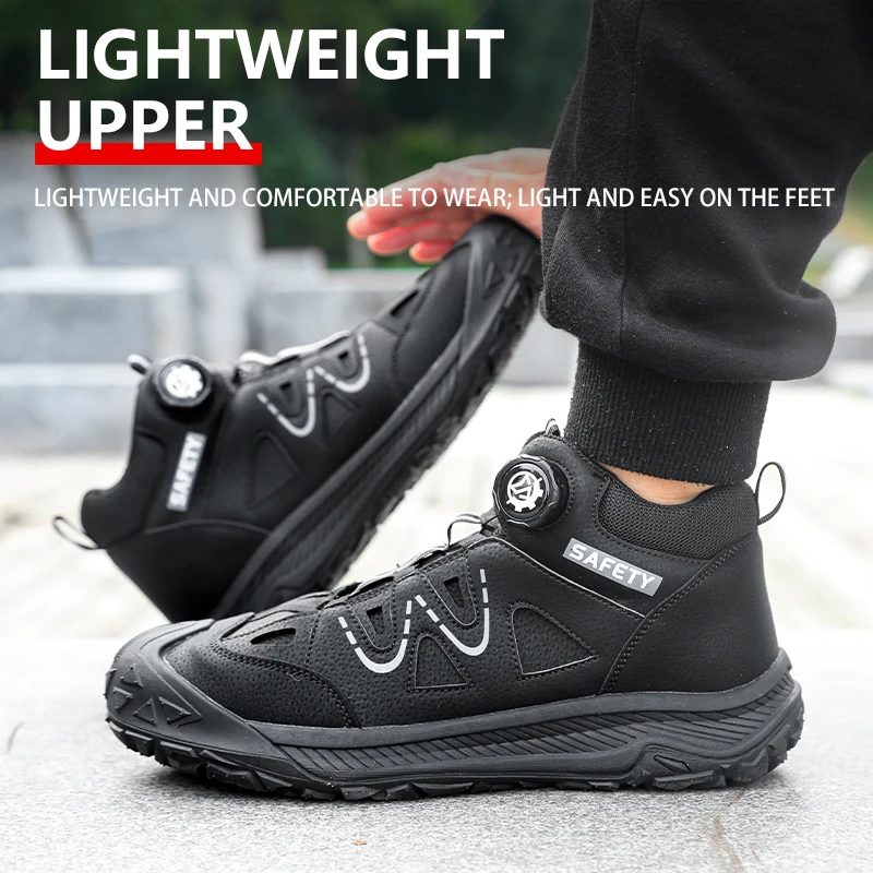 2026 Outdoor-Arbeitssicherheitsstiefel, durchtrittsichere, stoßfeste Stahlkappenschuhe, industrielle Schutzschuhe, Sicherheitsschuhe, Arbeitsschuhe – Detail 14
