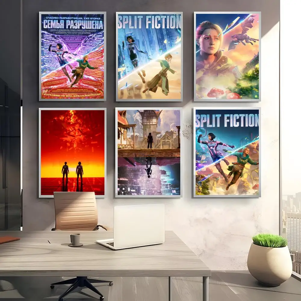 Game S-Split F-Fiction Poster HD art sticky wall waterproof home bedroom bar aesthetic decoration