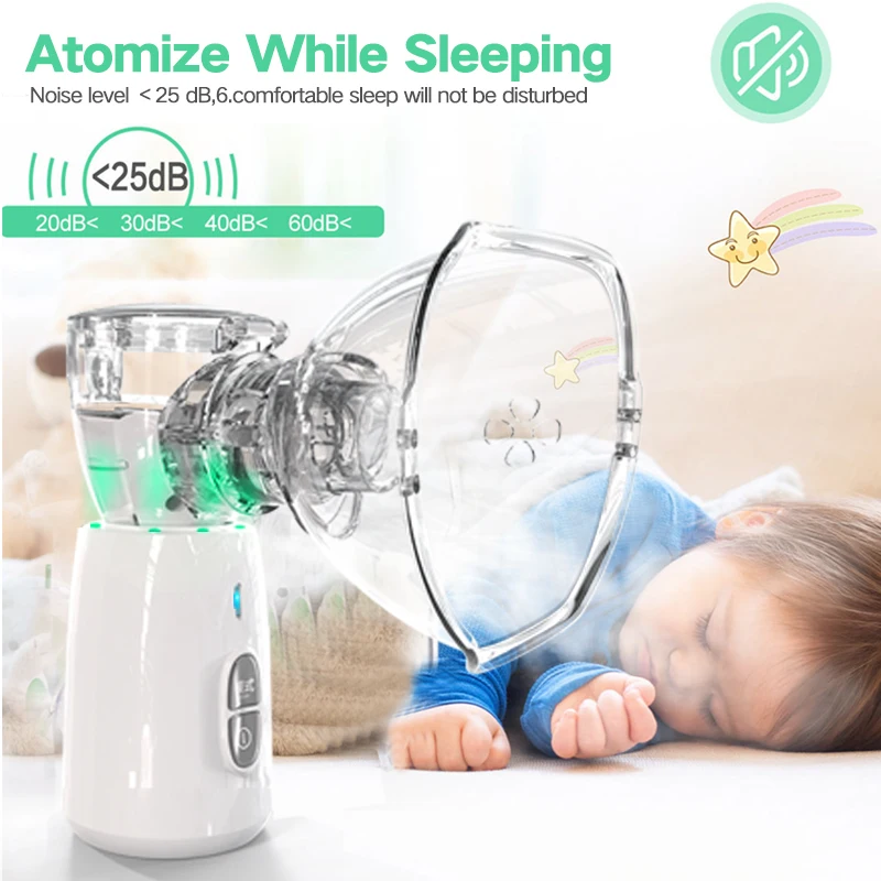 Nébuliseur à mailles Portable, inhalateur pour adulte et enfant, santé des bébés, Mini humidificateur à vapeur silencieux, inhalateur ultrason rechargeable