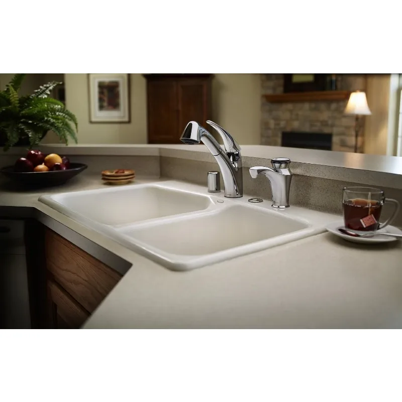 خزان صنبور نظام موزع الماء الساخن الفوري من كونتور، كروم، يتميز نظام الماء الساخن الفوري به صنبور جانبي من الكروم