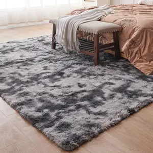 Thảm xù lông mềm mại cho trẻ em, thảm mềm, màu be lớn, phòng khách, phòng ngủ, phòng ngủ trẻ em, vườn ươm, trang trí hiện đại Phòng bán thảm chính màu be - №5