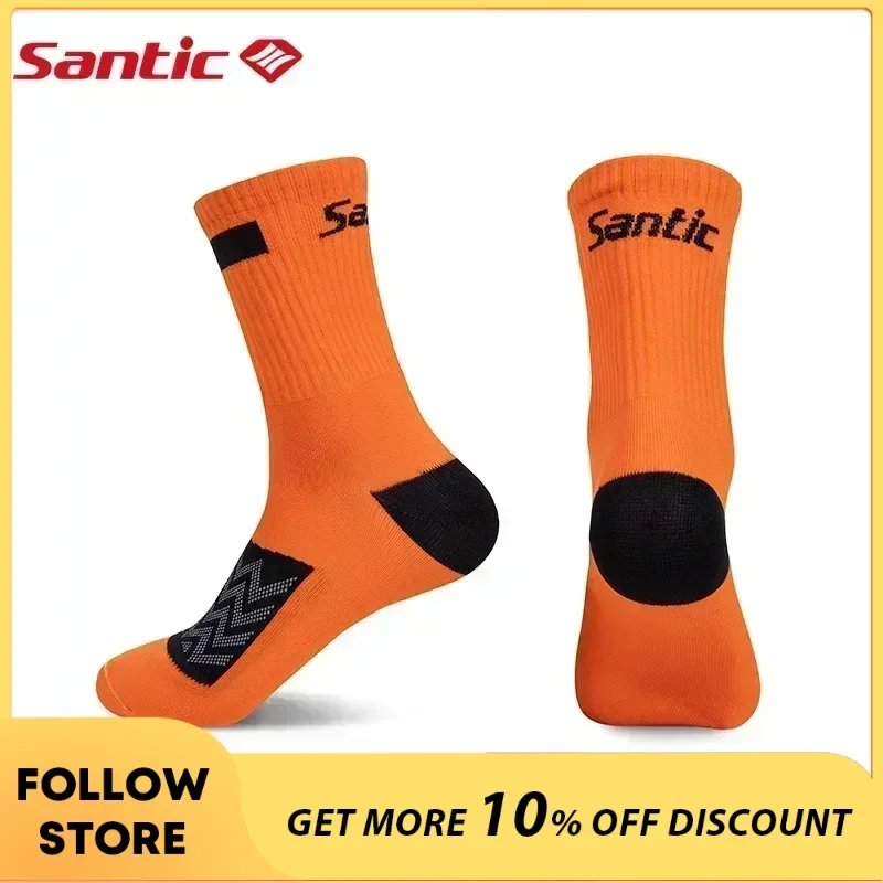 

Santic Cycling Sports Socks Outdoor MTB Bike Cycling Sports Breathable Socks Comfortable Sweat Absorbent Wear-Resistant Unisex