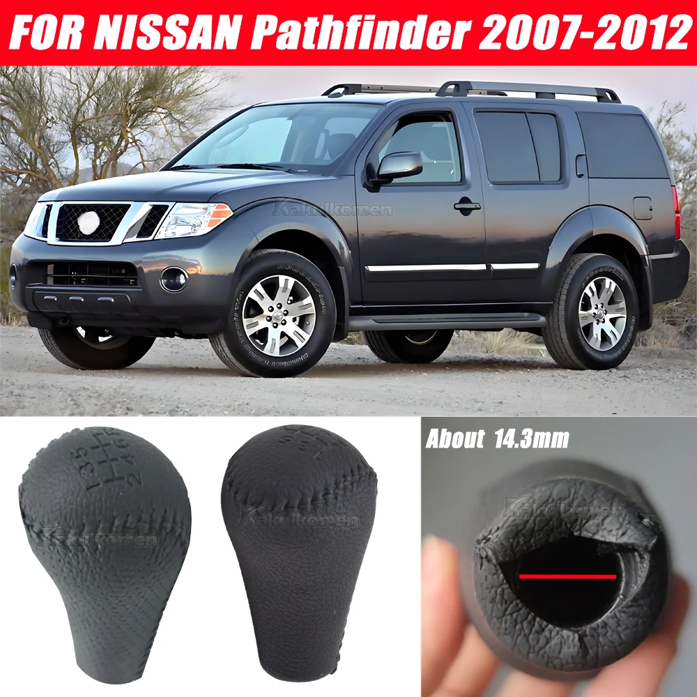 Manual 5/6 Speed Black Gear Shift Knob Handle Lever For NISSAN Navara D40 Frontier Double Cab 2005-2015/Pathfinder R51 2007-2019