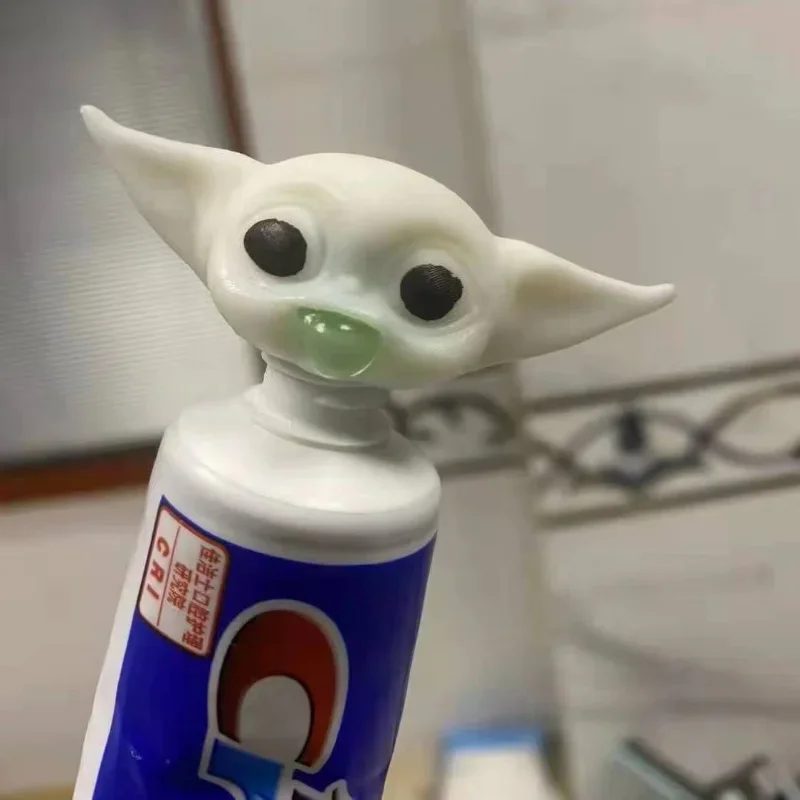 Star Wars Baby Yoda Squeeze Toothpaste Tool Cute Creative Tooth Paste Head Toys Cartoon Children Bathroom Supplies Accessories