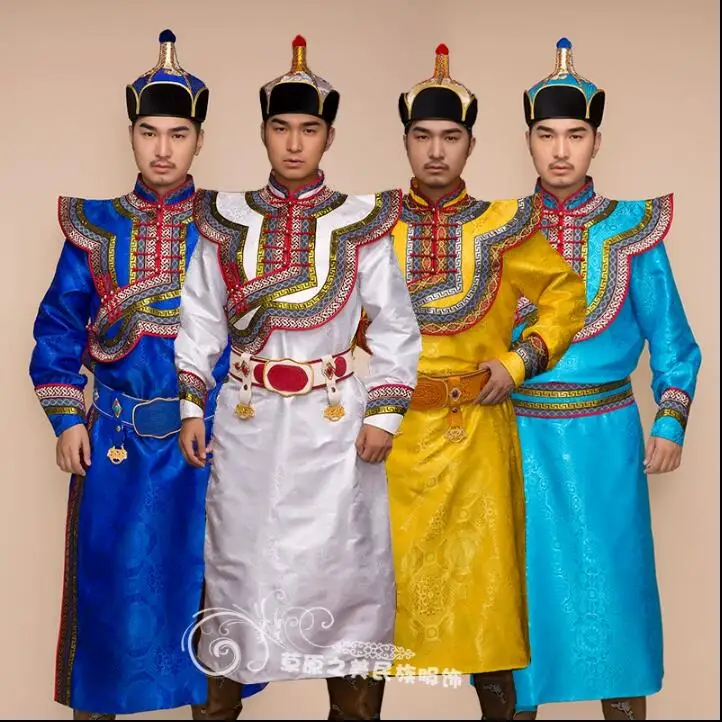 Daily Wedding Dress New Product Mongolian Robe Men's Ethnic Minority Not Include Hat