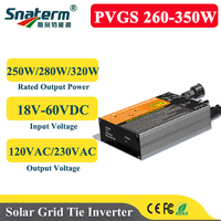 Snaterm PVGS 260W 300W 350W MPPT Solar Grid Tie Micro Inverter DC18V-60VDC to AC110V-230V 50HZ/60HZ Solar PV Inverter IP55
