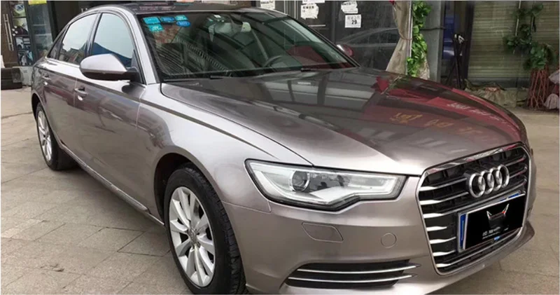

Ultra Glossy Metallic Brown Grey Vinyl Car Wrap Foil with Air Drain DIY Adhesive Car Wrapping Decal