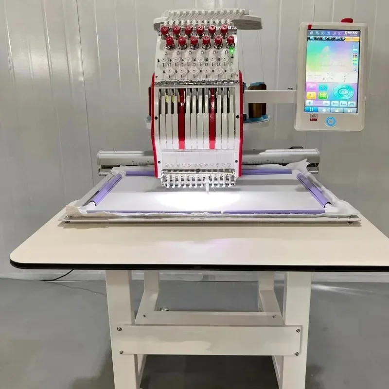 Household horse head machine, computerized embroidery machine single head 12 needles, embroidery