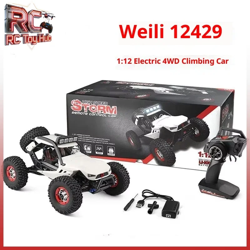 WL Tech XK 12429 Remote Control 4WD Big Foot High Speed Off Road Rock Climbing Crawler Racing Car Model For Outdoor Hobby
