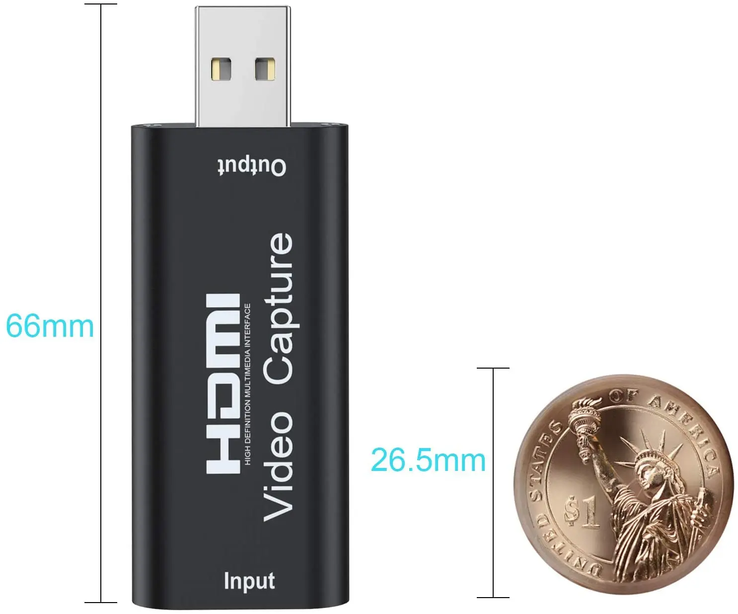 Dtech High Quality 1080p Video Capture Usb hdmi for Computer Car Etc.