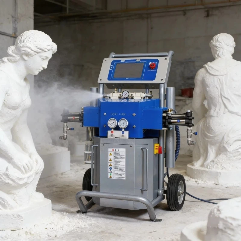 

Высокоэффективная установка для напыления полимочевины для защитного покрытия пенопластовых скульптур, аппарат для напыления полимочевины и полиуретана