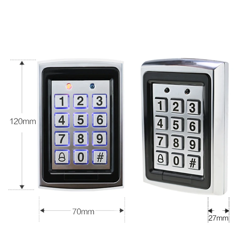 RFID Metal Access Control Keypad Waterproof Rainproof Cover Outdoor Door Opener Electronic Lock System Cover EM4100 Keychains