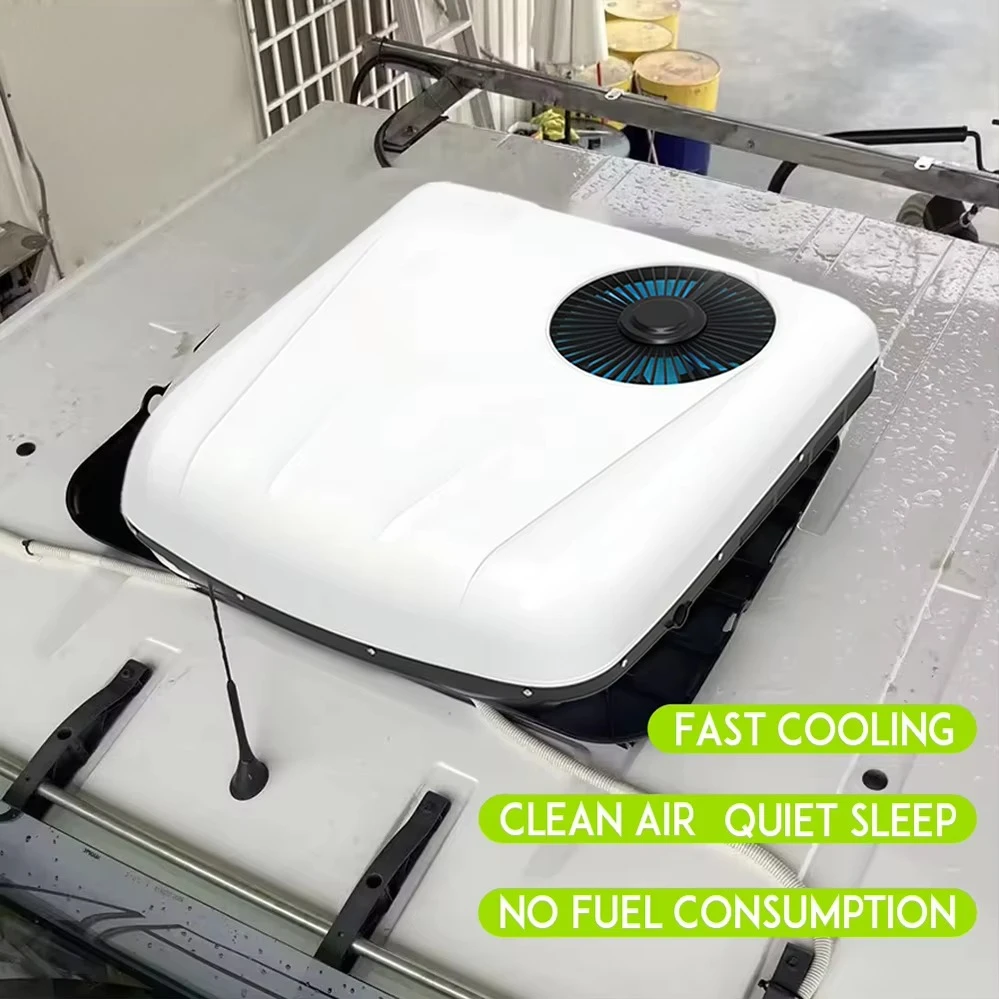 All-in-One Rooftop Vehicle Battery Electric Automatic 24v Dc Air Conditioner for Car RV Truck