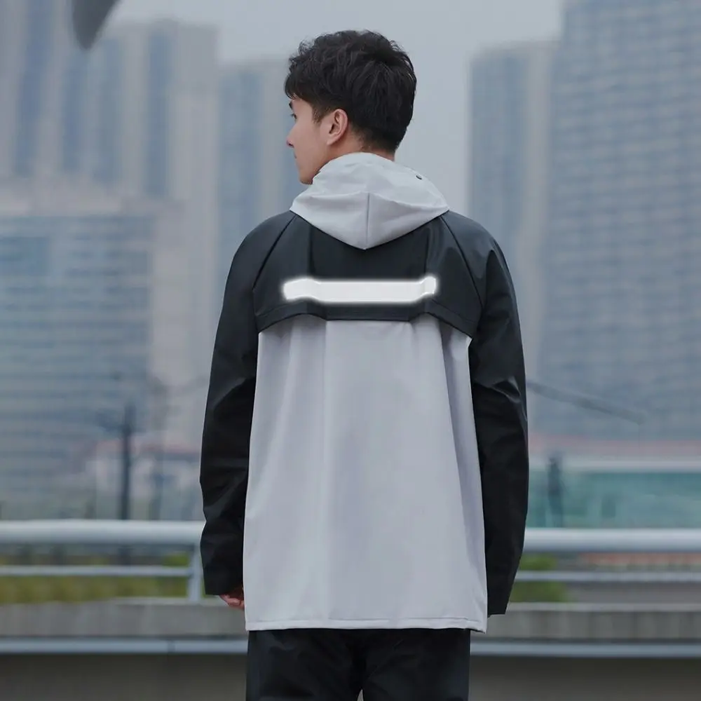 

Костюм-дождевик, утолщенный плащ, комплект дождевых штанов, модный стильный мотоциклетный плащ, стильный плащ унисекс, разделенный плащ на ноге