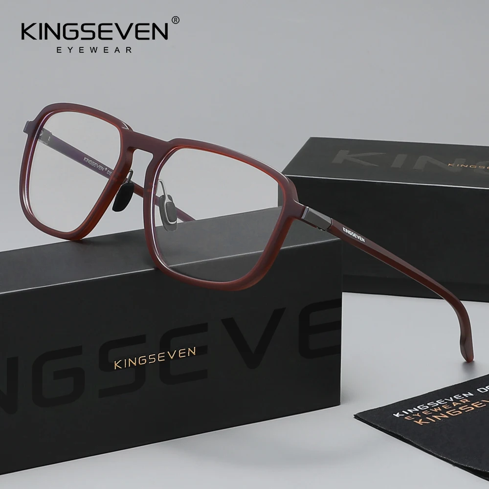 

Очки KINGSEVEN Fashion с защитой от синего света, квадратные, для мужчин/женщин, для компьютера, снимающие усталость, защитные, антибликовые.