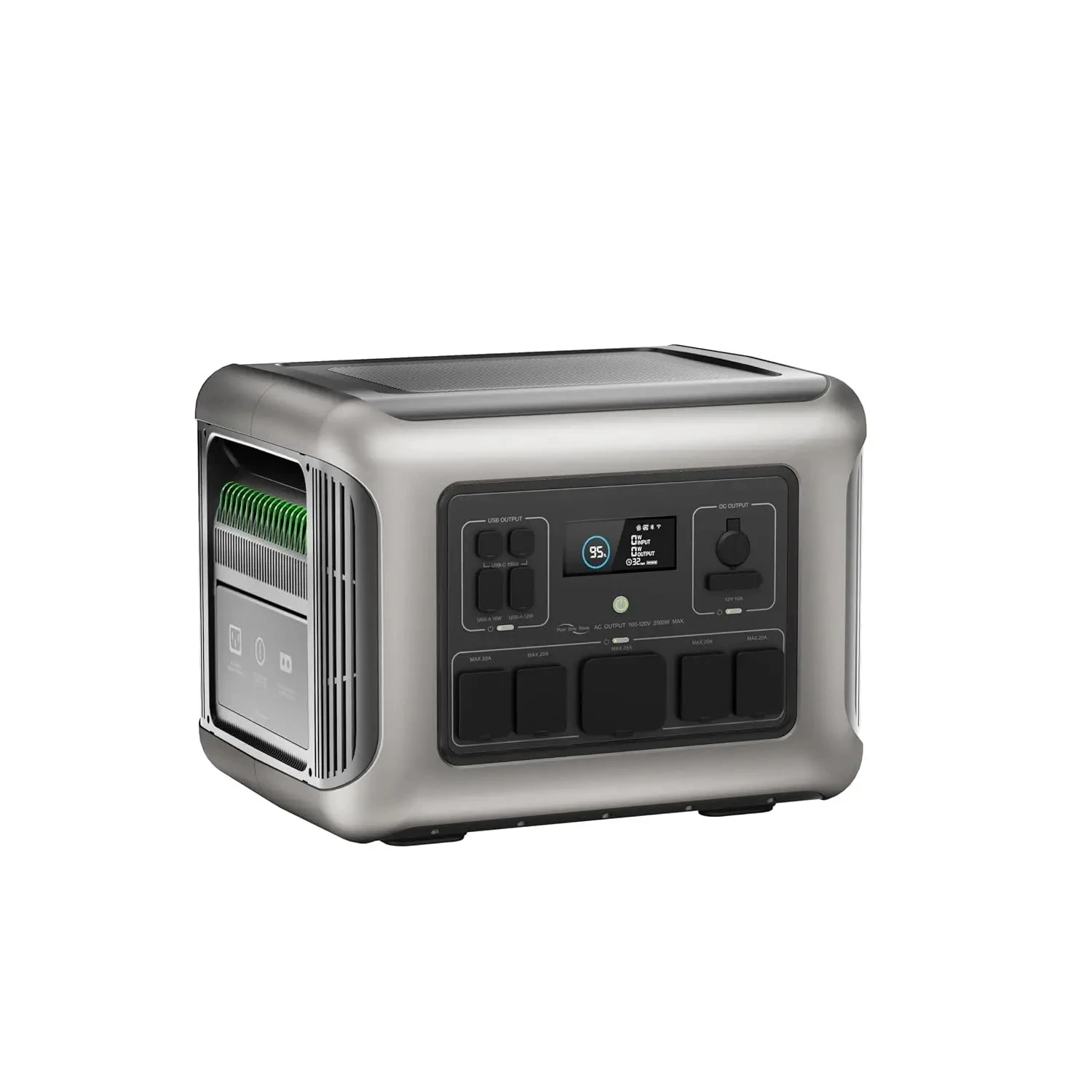 R2500 V2 Portable Power Station 1920Wh, 2500W Solar Generator | LiFePO4 Battery, 1000W MPPT Solar Input, 1.5H Fast, Customized