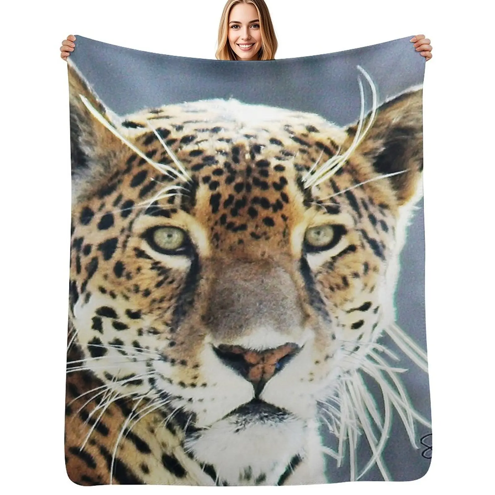 

Cheetah Throw Blanket Heavy Cute Flannel Soft Big Blankets