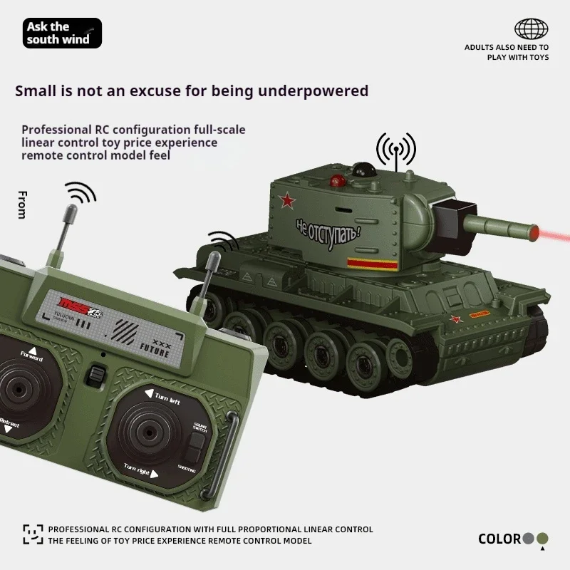 Desktop mini brinquedos de controle remoto tanque de controle remoto proporção completa tanque de batalha infravermelho batalha remoto interativo menino giftSu s